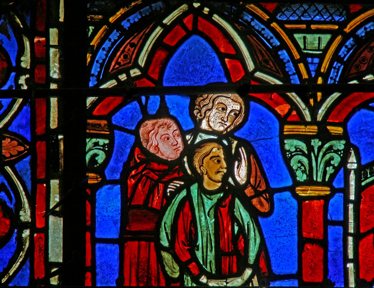 St Cheron-fönstret: Clotairs son ledde till graven (w15) av French School