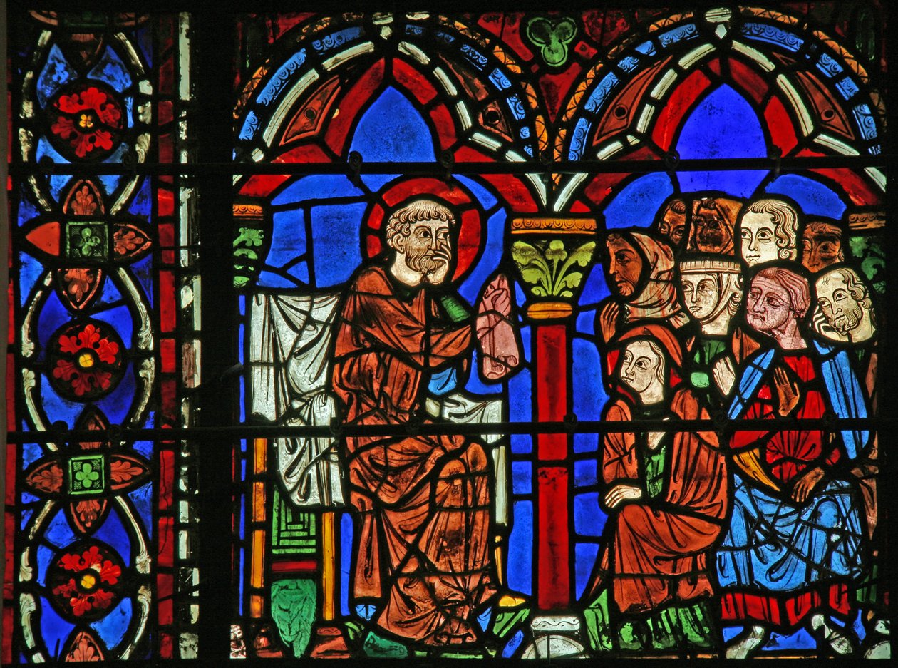 St Cheron-fönstret: predika (w15) av French School
