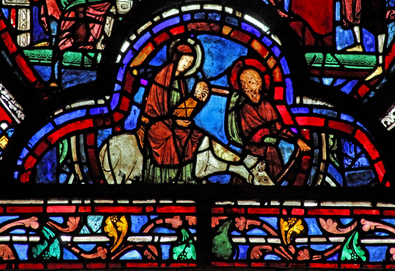St John window: The Flight into Egypt (w48) av French School