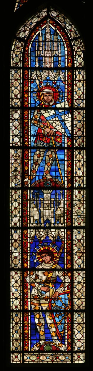 St. Maurice ovanför St. Victor, fönster 203b av French School
