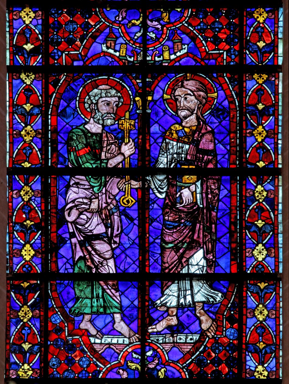St Peter - tar emot nycklarna (w105) av French School