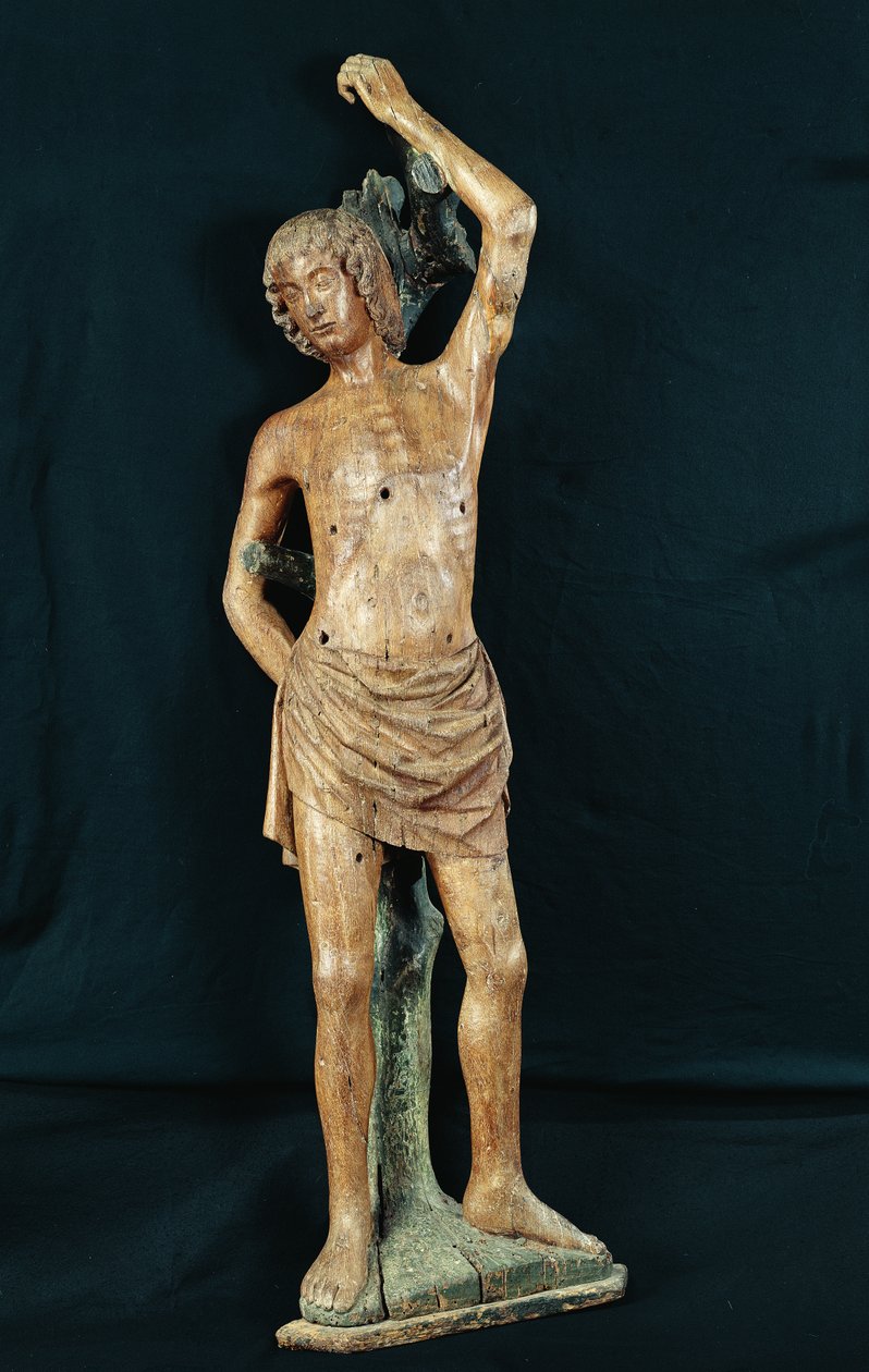 St. Sebastian, 1400-1500-talet (trä) av French School