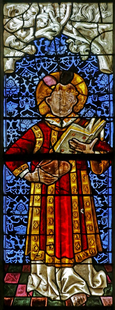 St Stephen (målat glas) av French School