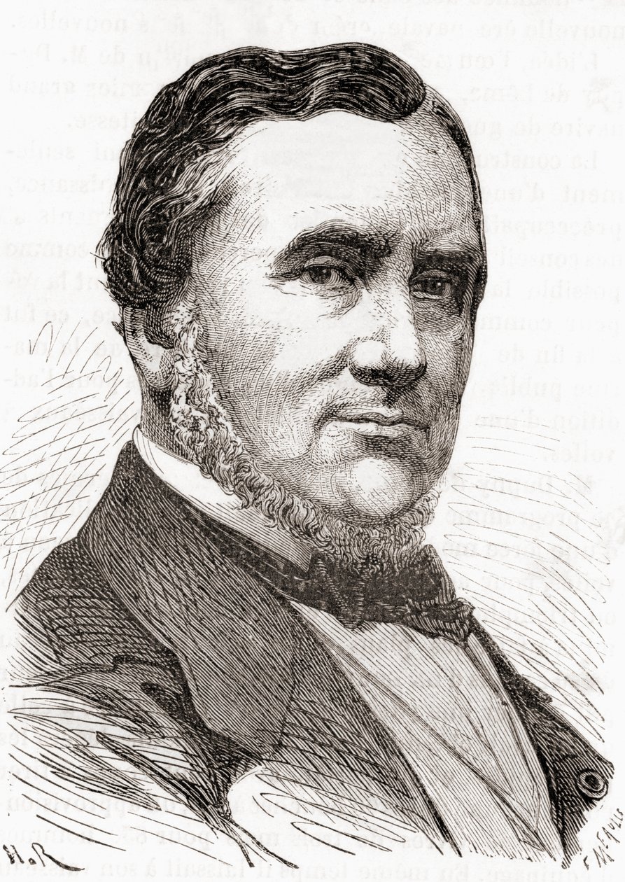 Stanislas Charles Henri Dupuy de Lôme, från Les Merveilles de la Science, publicerad ca 1870 (gravyr) av French School