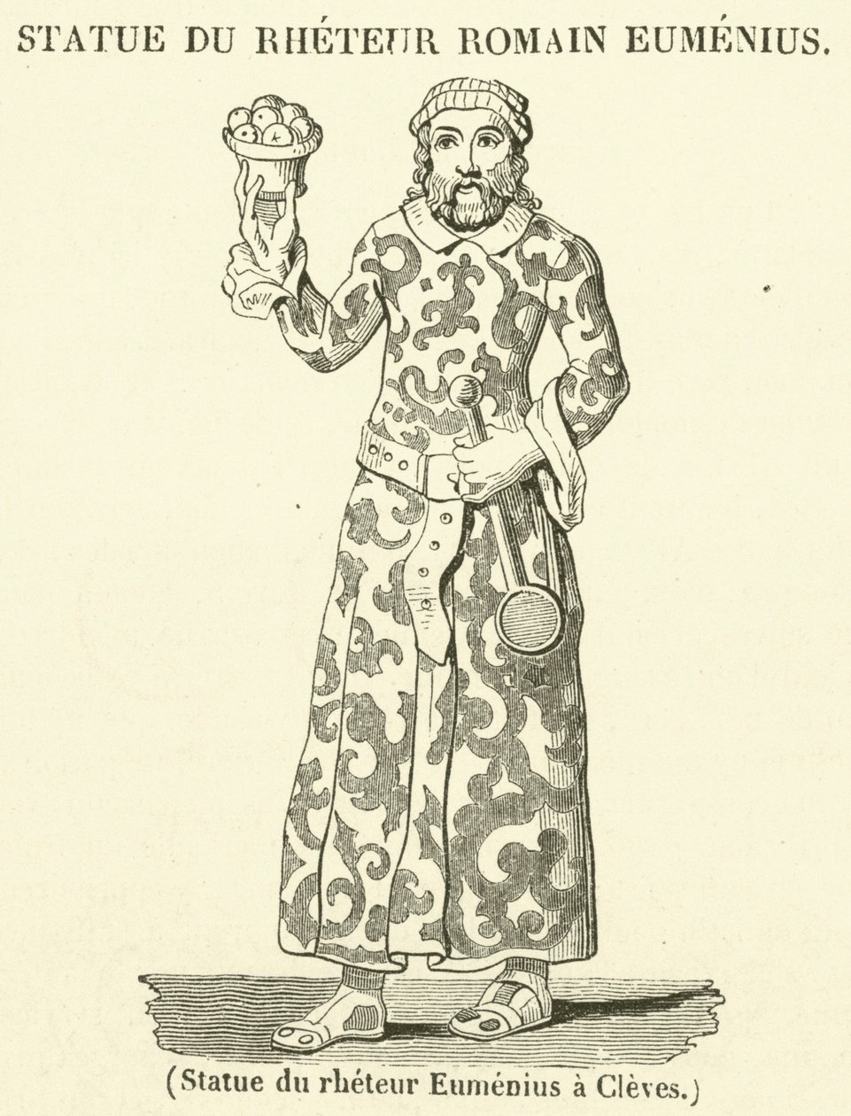 Staty av rheteur Eumenius a Cleves (gravyr) av French School