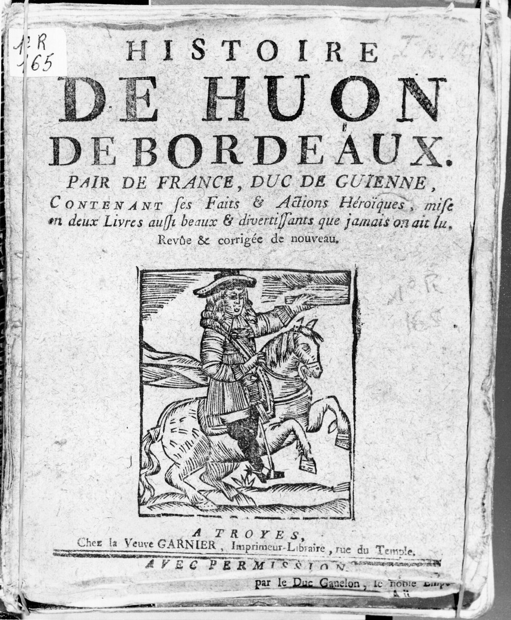 Berättelsen om Huon de Bordeaux, jämnårig i Frankrike och hertig av Guyenne, Bibliotheque Bleue, Troyes av French School