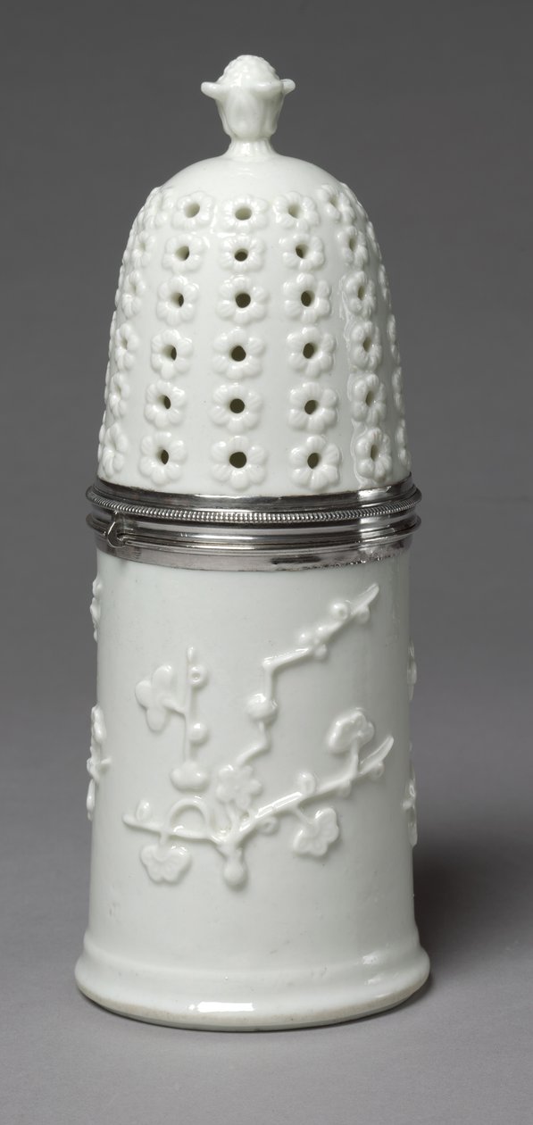 Sugar Caster, tillverkare Saint Cloud Porcelain Factory, ca 1732-1738 av French School