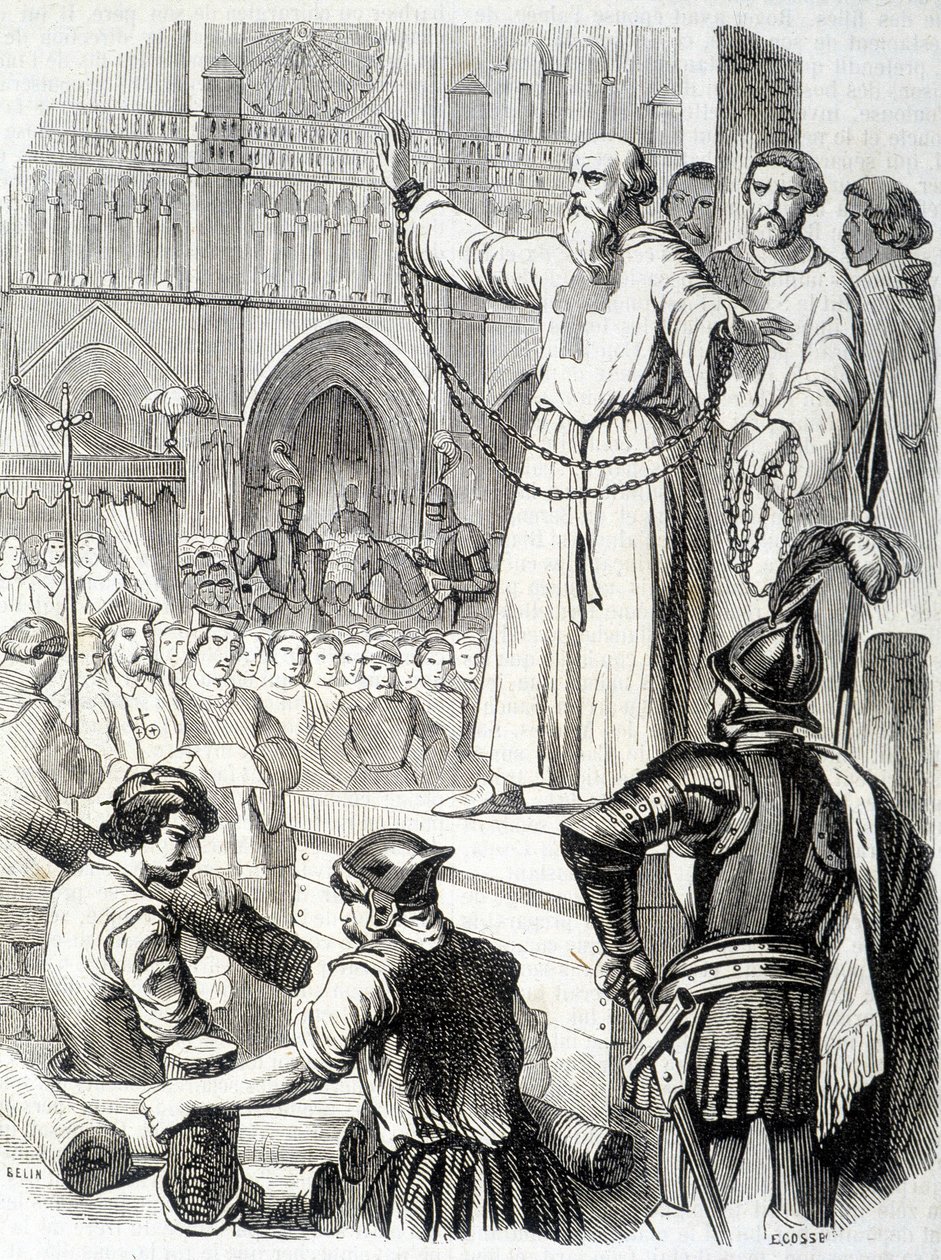 Torment of the Templars (1314) - i "Histoire de France" av L.-P. Anquetil av French School