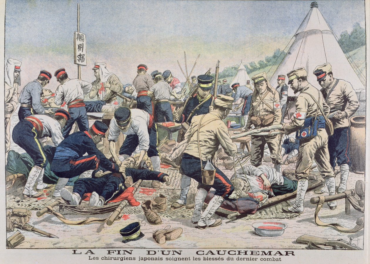 Kirurger från Japanska Röda Korset, från Le Petit Journal, 1905 av French School