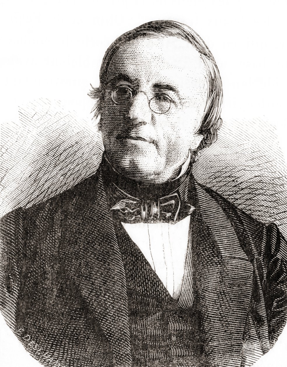 Schweiziska fysikern Auguste Arthur de la Rive, från Les Merveilles de la Science, pub.1870. av French School