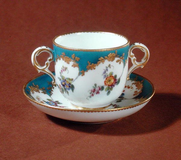 Tasse a toilette, Vincennes verkstad (porslin) av French School