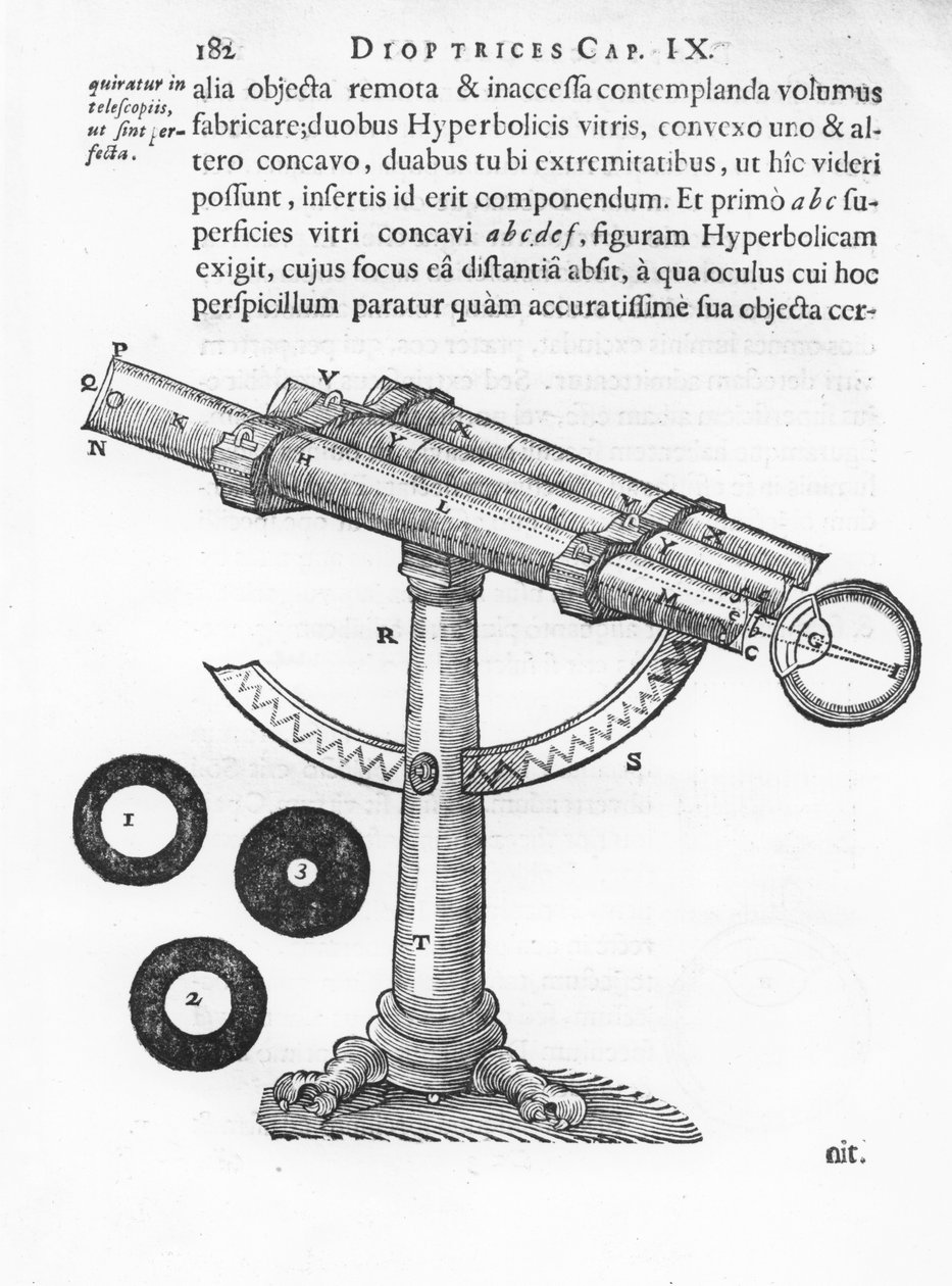 Teleskop, illustration från 