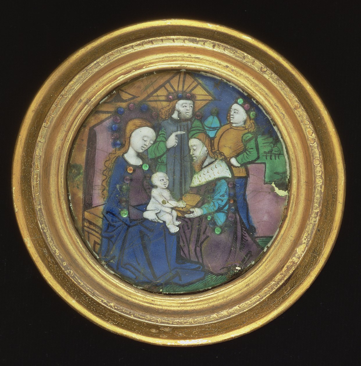 The Adoration of the Magi, Limoges (emalj) av French School