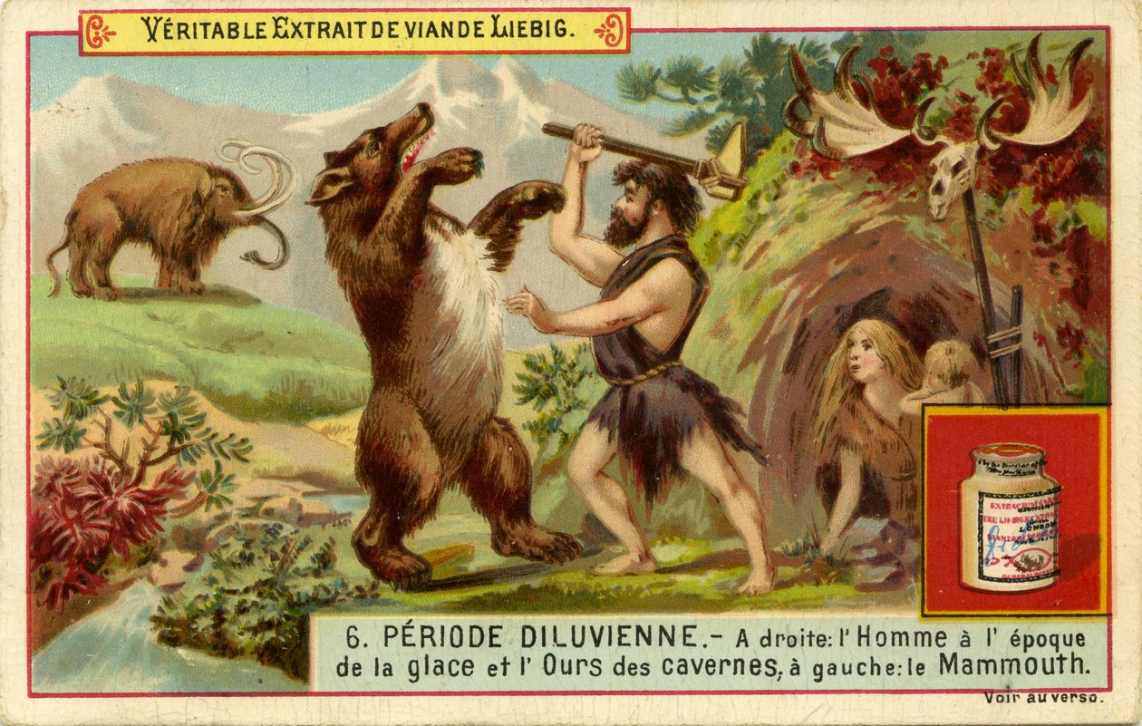 Den antediluvianska perioden, Liebig Card av French School