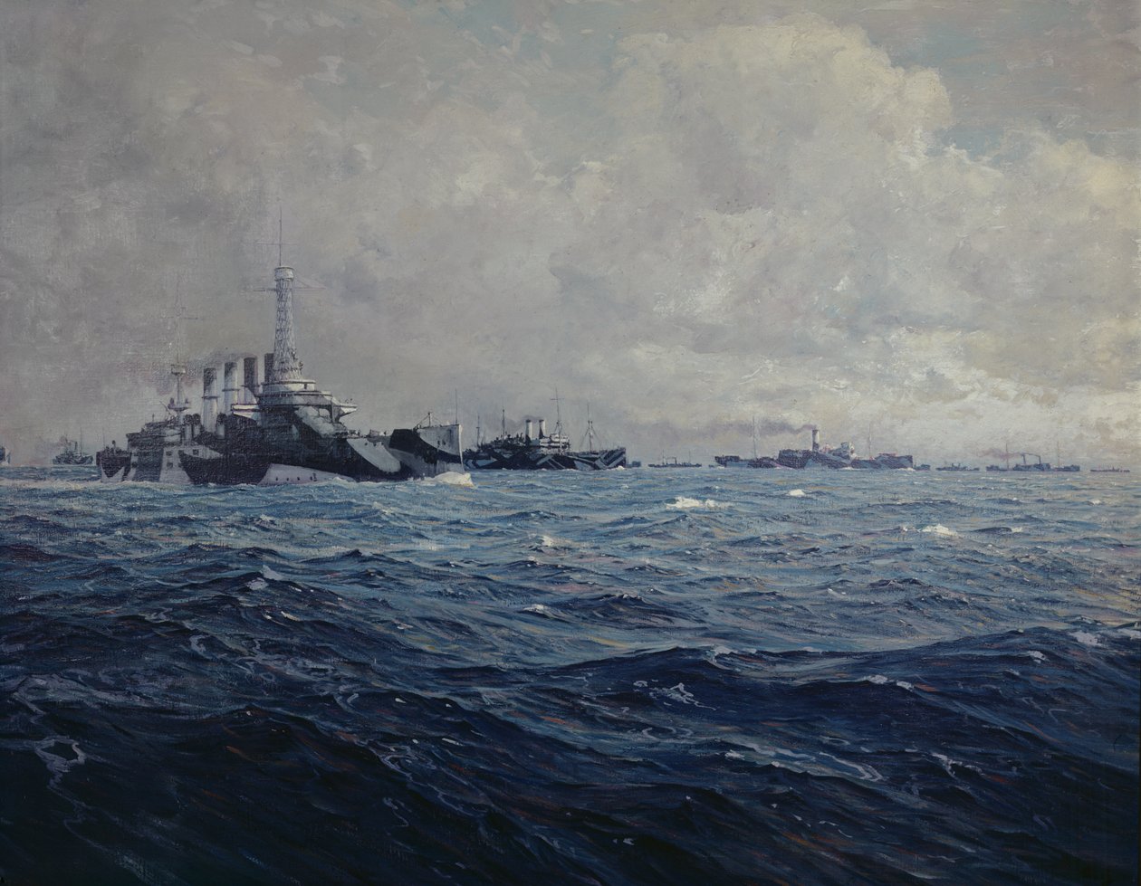 Den amerikanska flottans ankomst till Frankrike, 1917 av French School