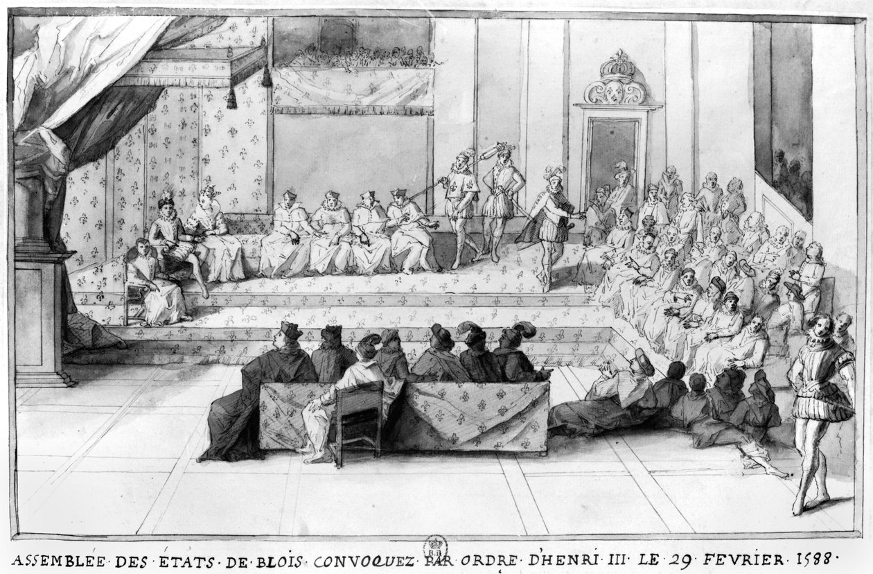 Ståndsförsamlingen i Blois, sammankallad den 29 februari 1588 av Henri III (1551-89), Frankrikes kung (1574-89), efter 1588. av French School