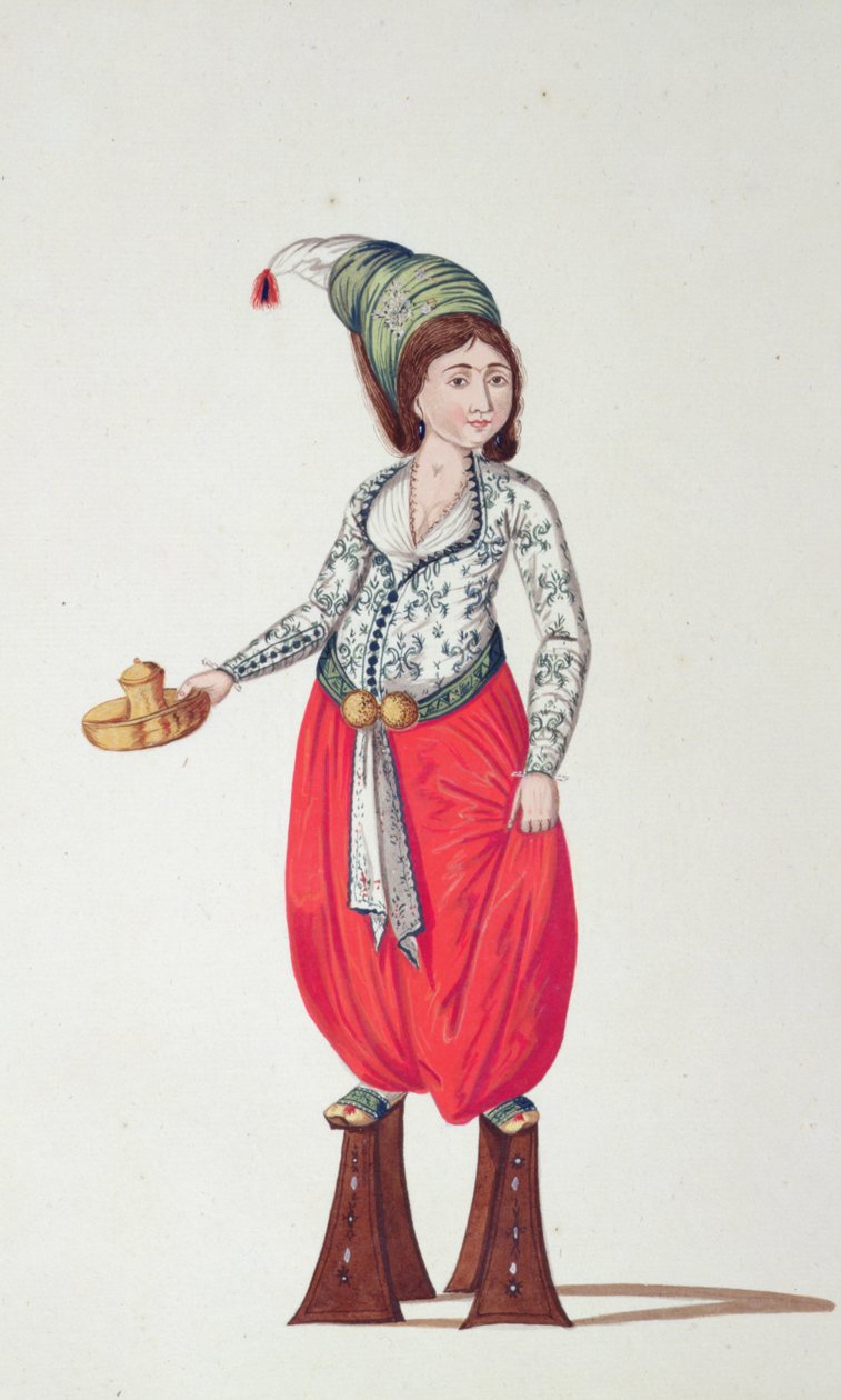 The Baths, ottomanska perioden, tredje kvartalet av 1700-talet (wc på papper) av French School