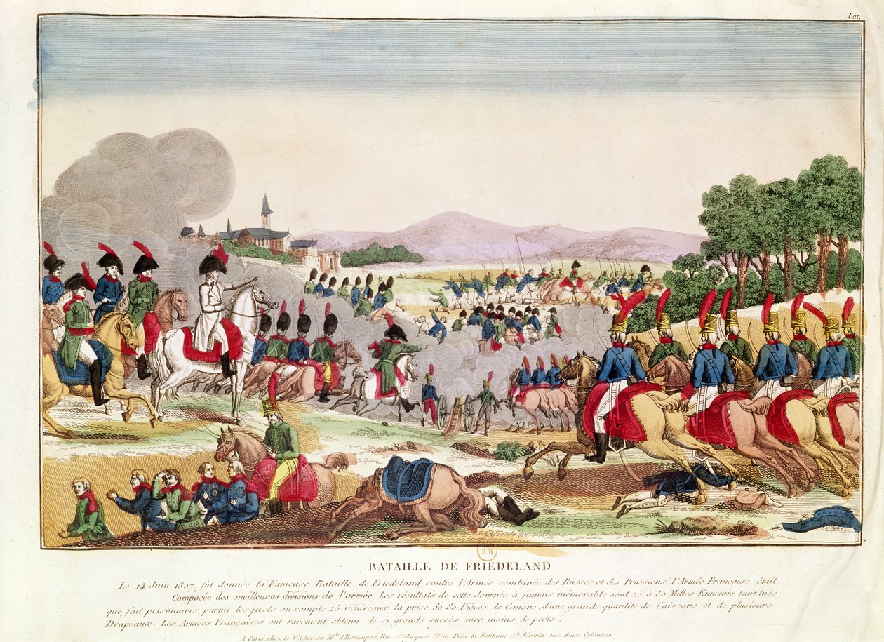 Slaget vid Friedland, 14 juni 1807 av French School