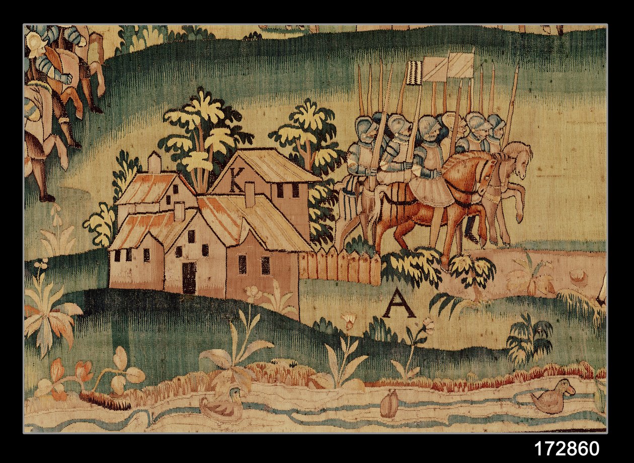 Slaget vid Jarnac, mötet mellan de två arméerna den 13 mars 1569 (detaljer) av French School