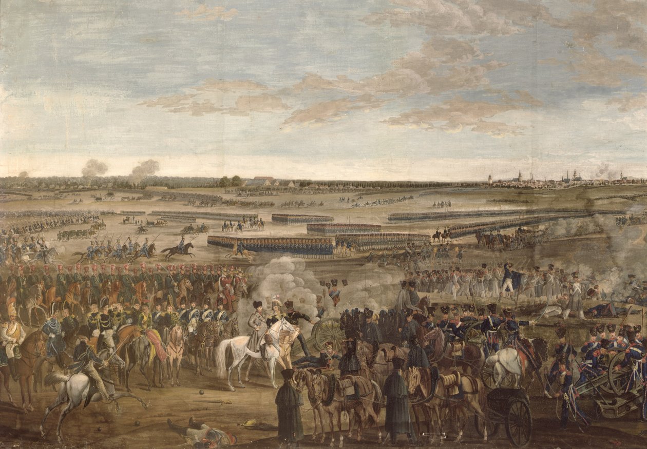 Slaget vid Leipzig, detalj av Napoleon i förgrunden, 18 oktober 1813 (se 203343) av French School