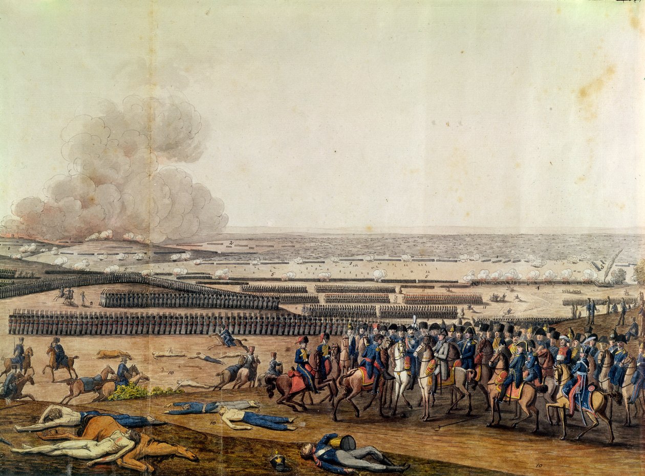 Slaget vid Moskva, 7 september 1812 (detaljer) av French School