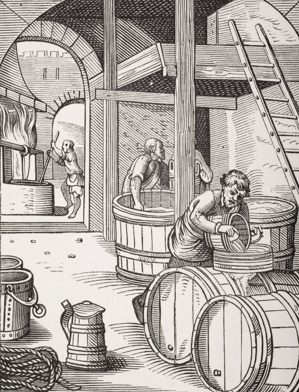 Bryggaren, efter en illustration från 1500-talet ritad och graverad av Jost Amman (1539-91) från 