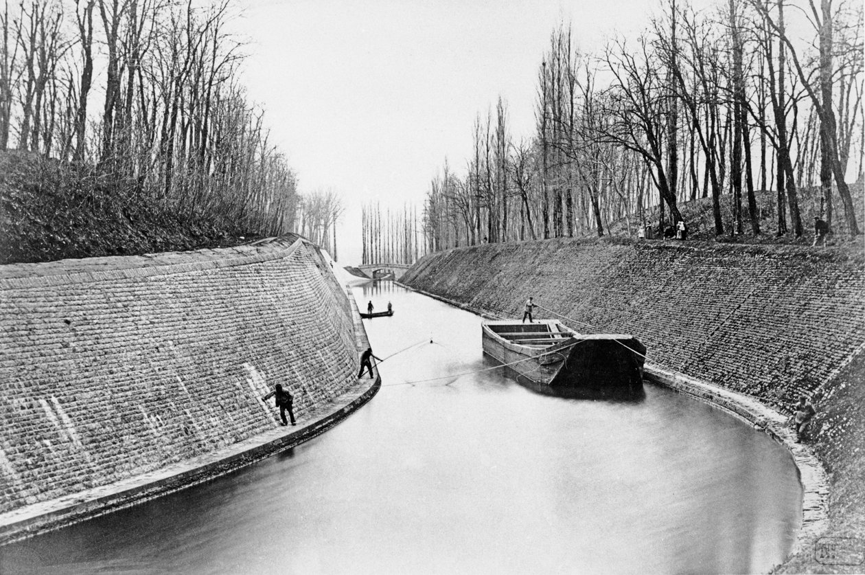 Canal du Centre i Genelard av French School