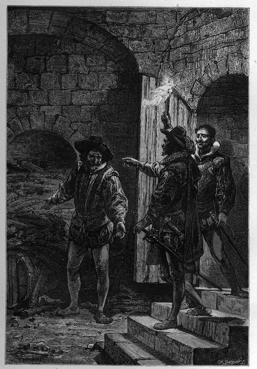 The Capture of Guy Fawkes - arrestering av Guy Fawkes (Guido Falxius, känd som John Johnson, engelsk katolik av French School