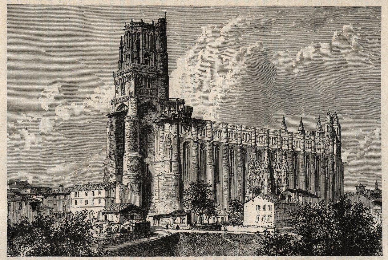 Cathedral Basilica of Saint Cecilia - katedralen i albi - av French School
