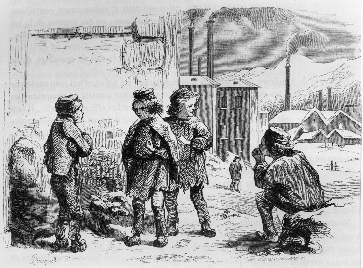 Fabrikens barn, 1842 av French School