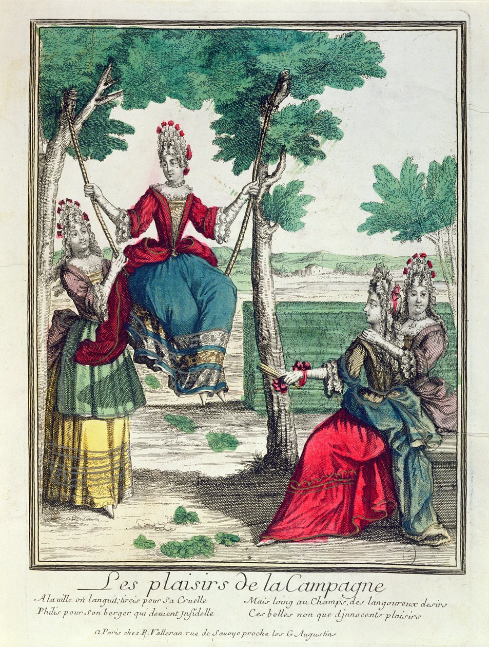 The Countrys Pleasures, 1600-talets andra hälft (färgstick) av French School
