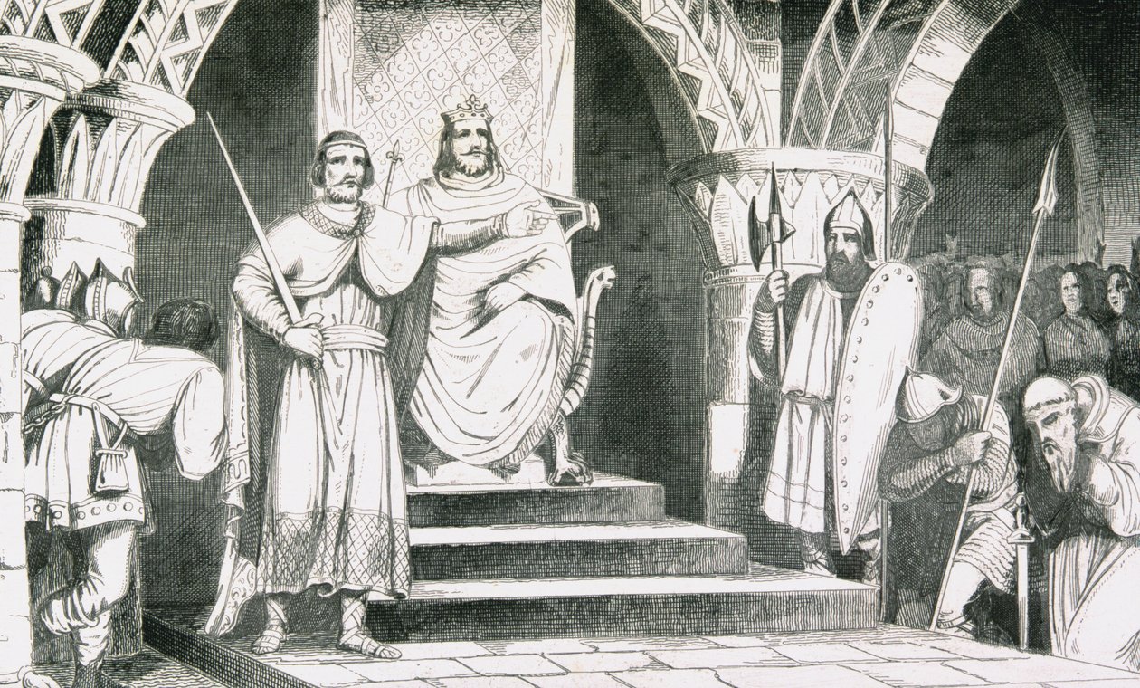 The Crowning of Chilperic II (670-720), från 