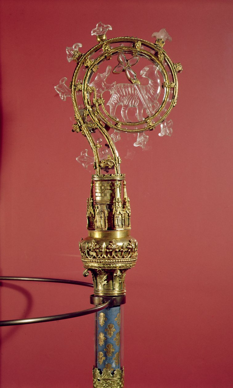 The Crozier of the Abbedesses of the Cistercian Convent Abbaye du Lys (förgylld silver och bergskristall) av French School