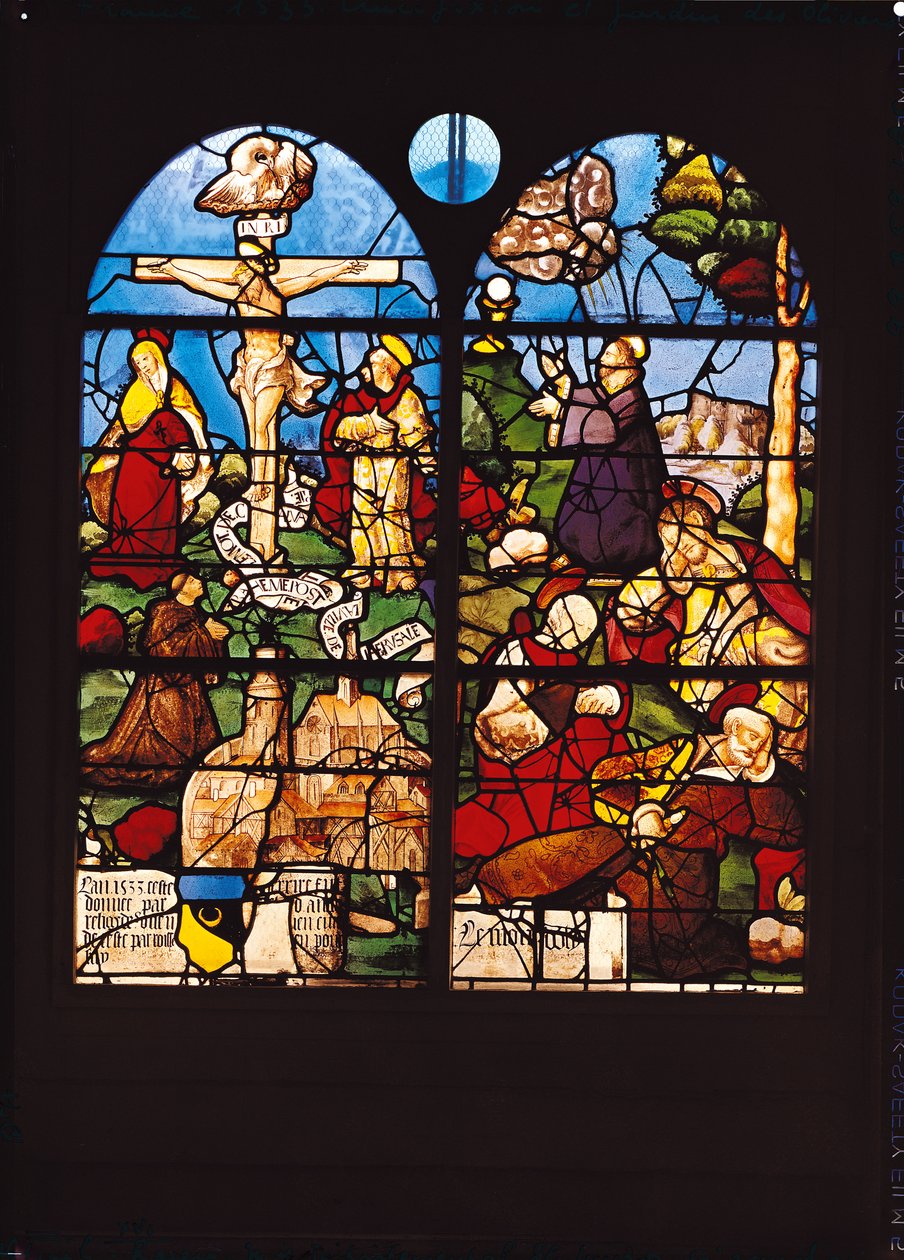 Korsfästelsen och Oljeberget, 1533 av French School