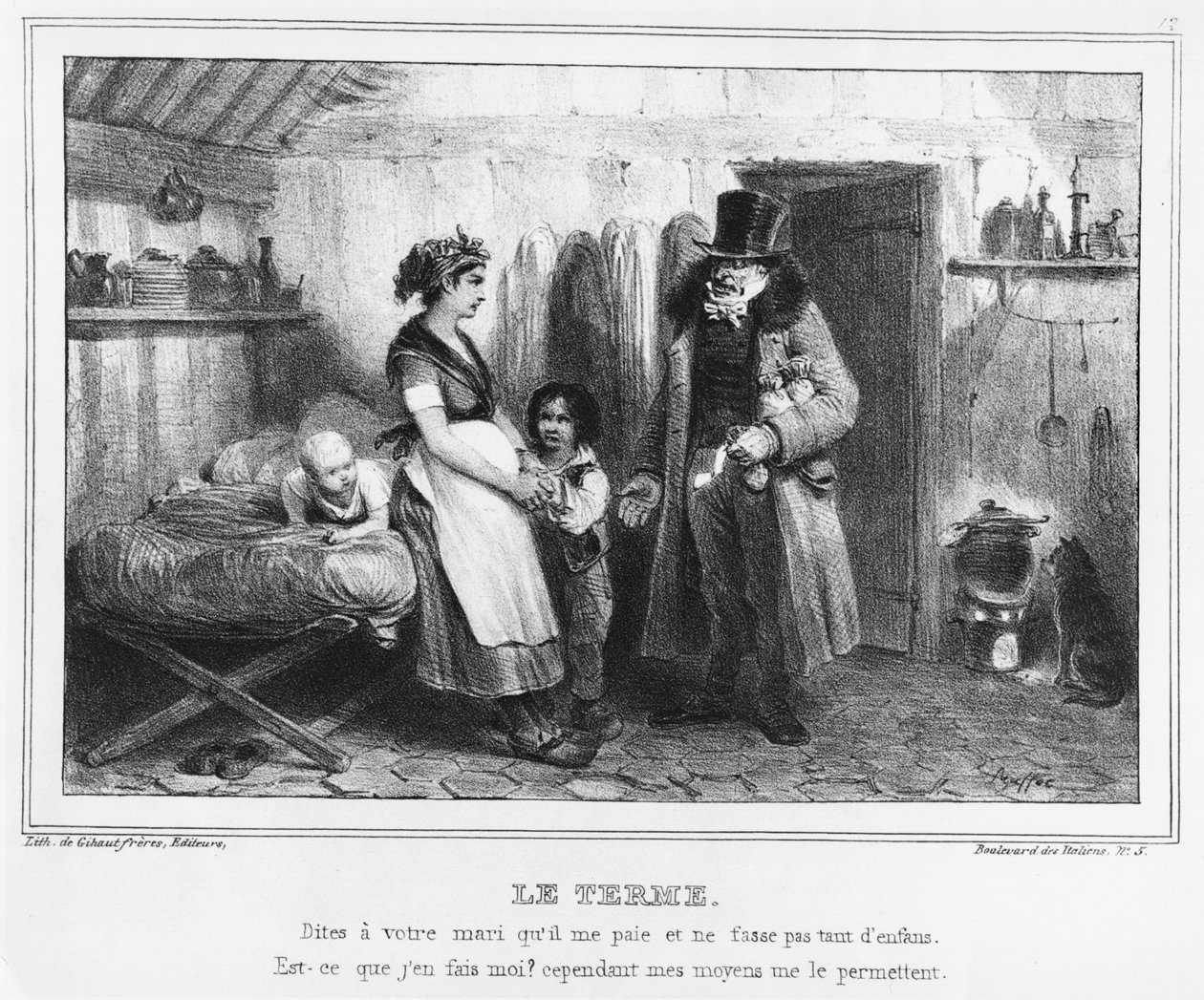 Datum för betalning, ca 1840 av French School