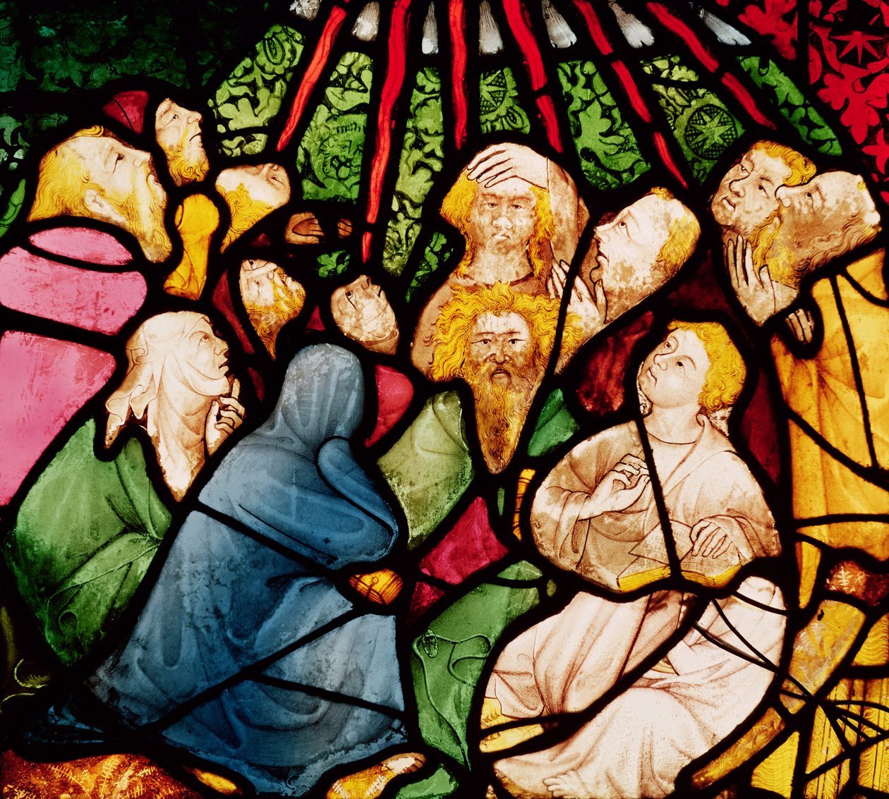 Den Helige Andes nedstigning, ca 1400 av French School