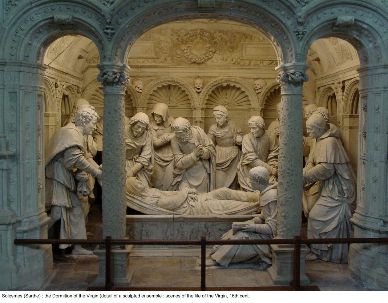 The Dormition of the Virgin i norra tvärskeppet av French School