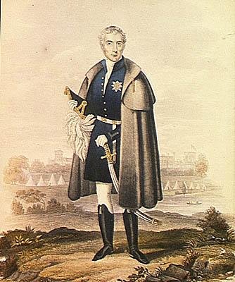 The Duke of Wellington (1769-1852) (färg litho) av French School