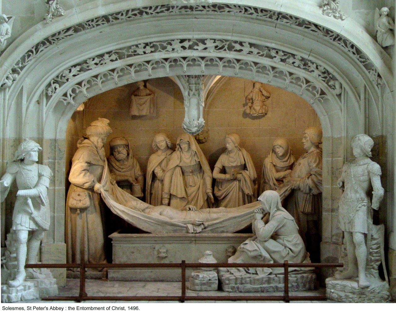 Kristi gravläggning i södra tvärskeppet, 1496 av French School