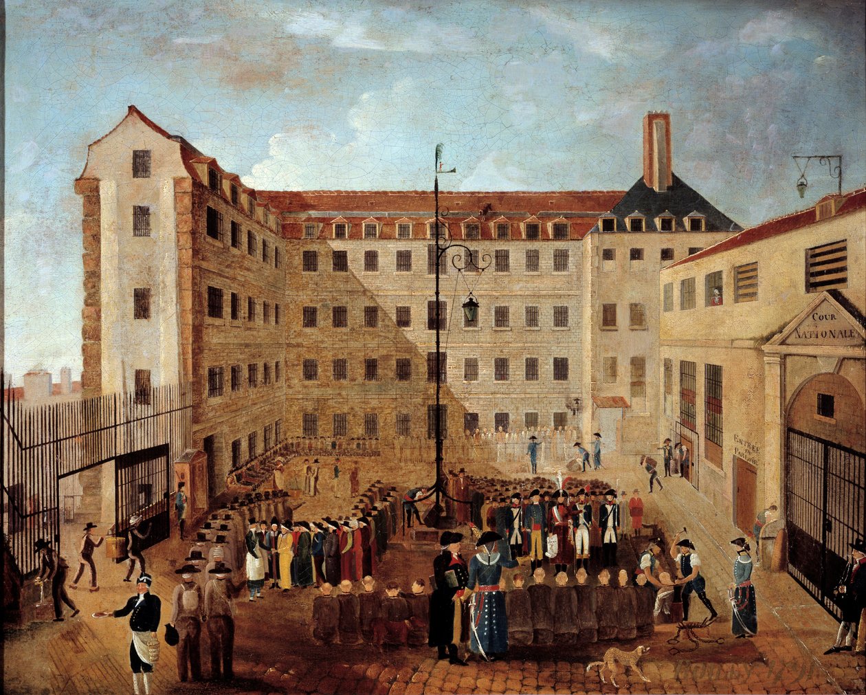 The Ferration of Forcats to Bicetre Painting of the French School. 1791. Sön. 0,48x0,35 m Paris, Musee de l