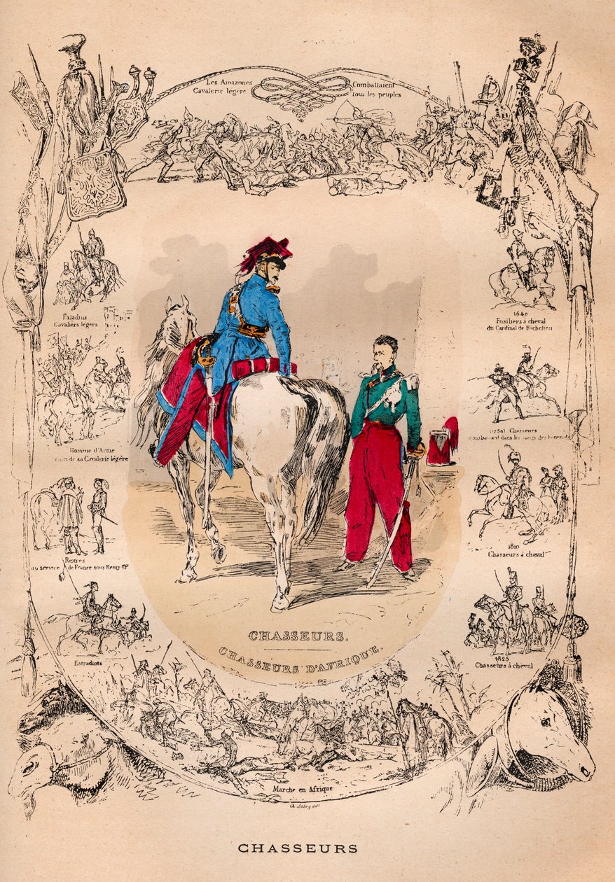 The French Armee under regeringstiden av Louis Philippe från 1830 till 1848 - Chasseurs et chasseurs d