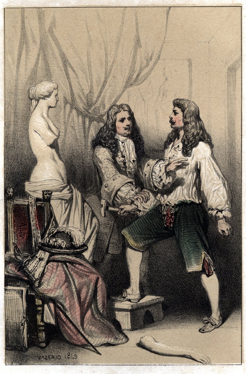 Den franske skulptören Pierre Puget (1620-1694) greps för att bryta sin Venus efter det mediokra förslag som föreslagits av hans sponsor Plate hämtat från "Scenes de la vie d