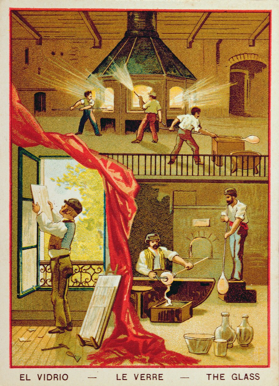 Glaset, illustration från en barnbok av French School