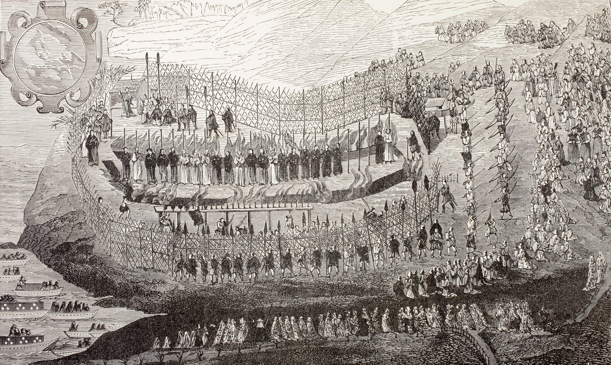 The Great Martyrdom of Nagasaki, 1622, fra 