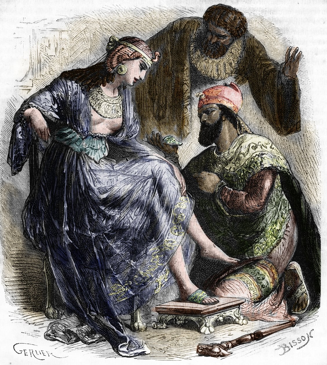 Den grekiske hetarien och kurtisanen Rhodope och den psammetiske faraon (600-talet f.Kr.) av French School