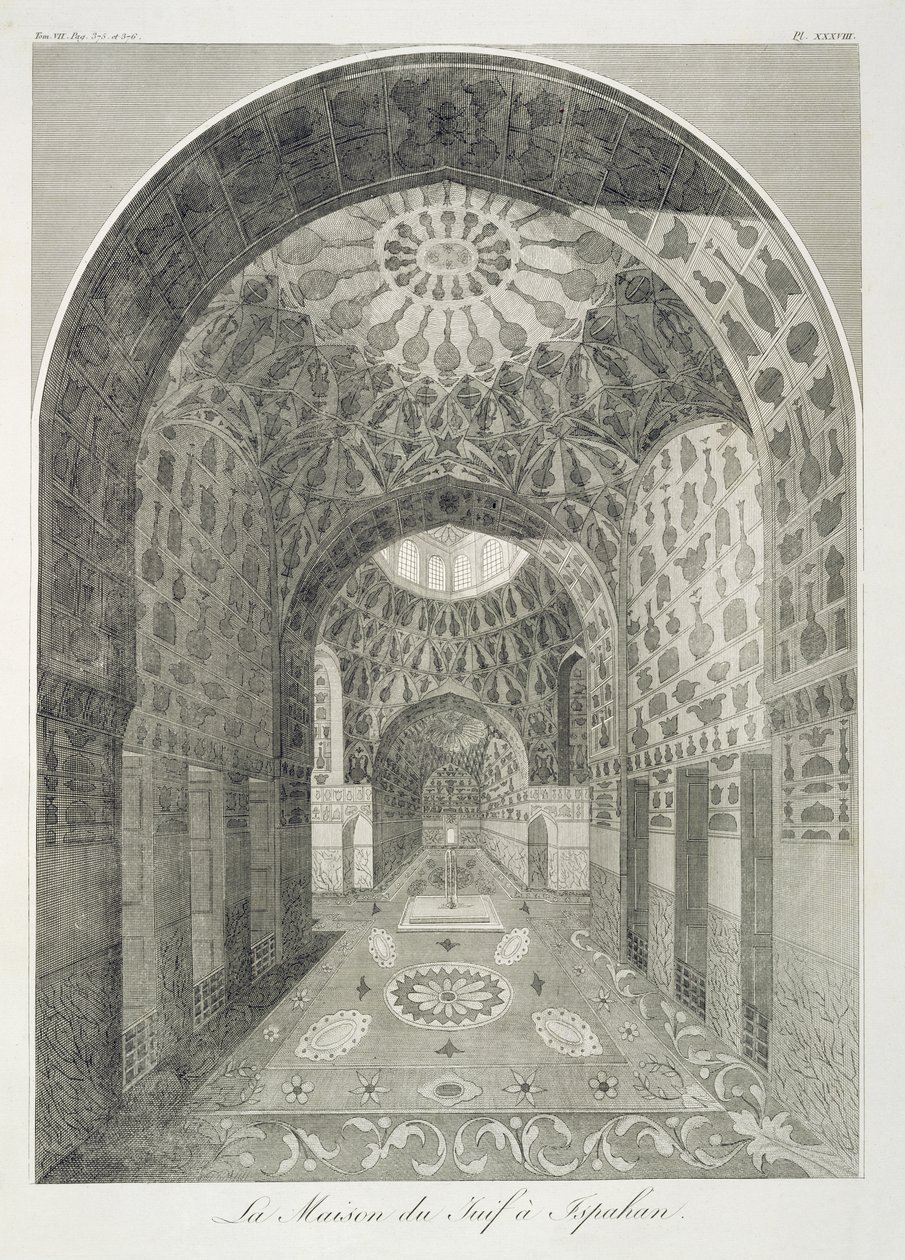 The House of the Jew at Isfahan, från Voyages du Chevalier Chardin en Perse, et autres Lieux d