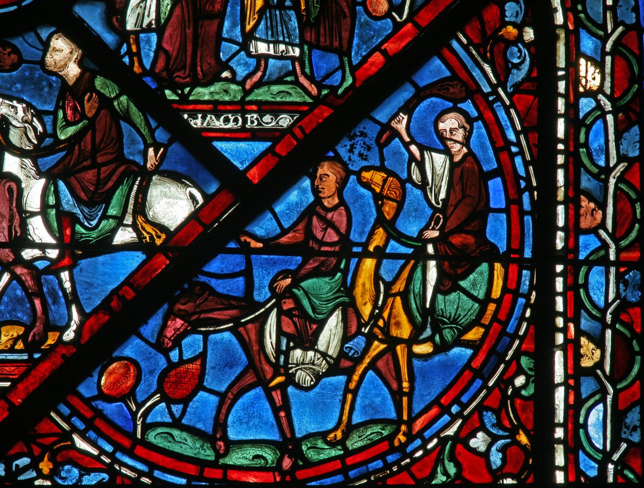 Joseffönstret: hans bröder återvänder från Egypten (w41) av French School