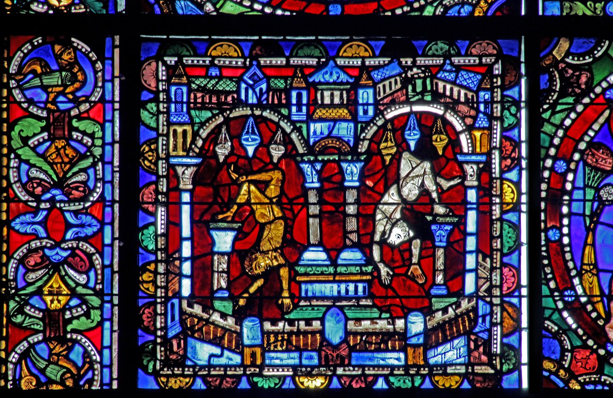 The Life of Christ window: Fall of the Idols (w50) av French School