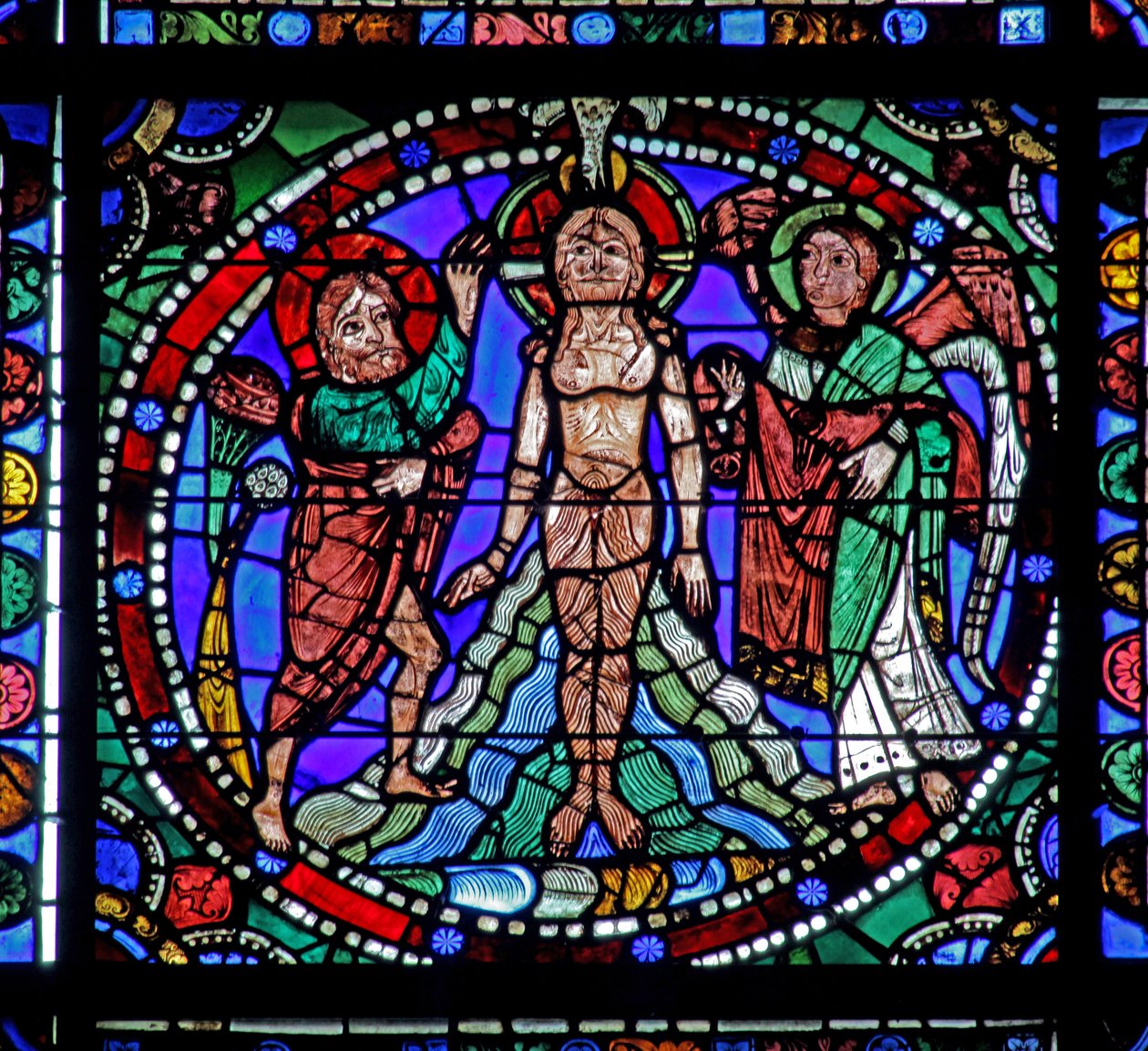 The Life of Christ window: Jordan Baptism (w50) av French School