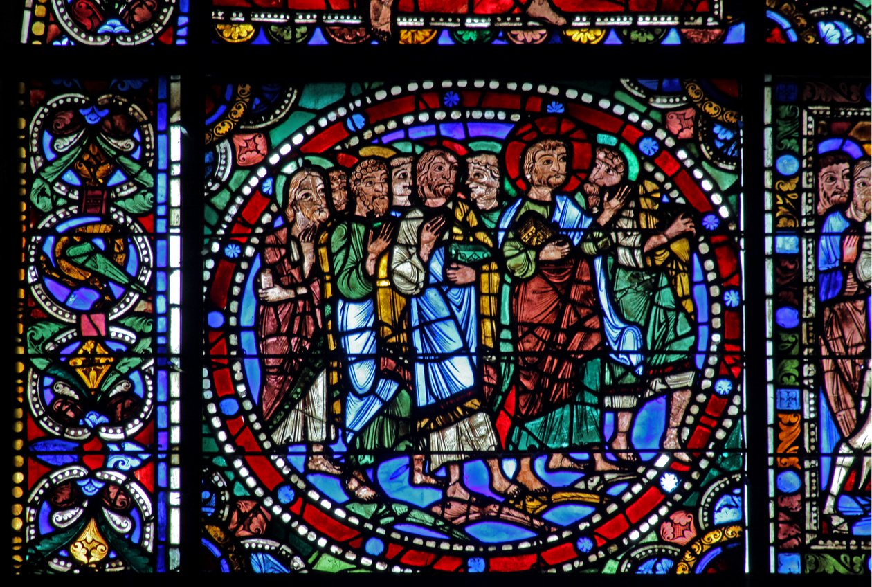 The Life of Christ window: The Entry into Jerusalem (w50) av French School